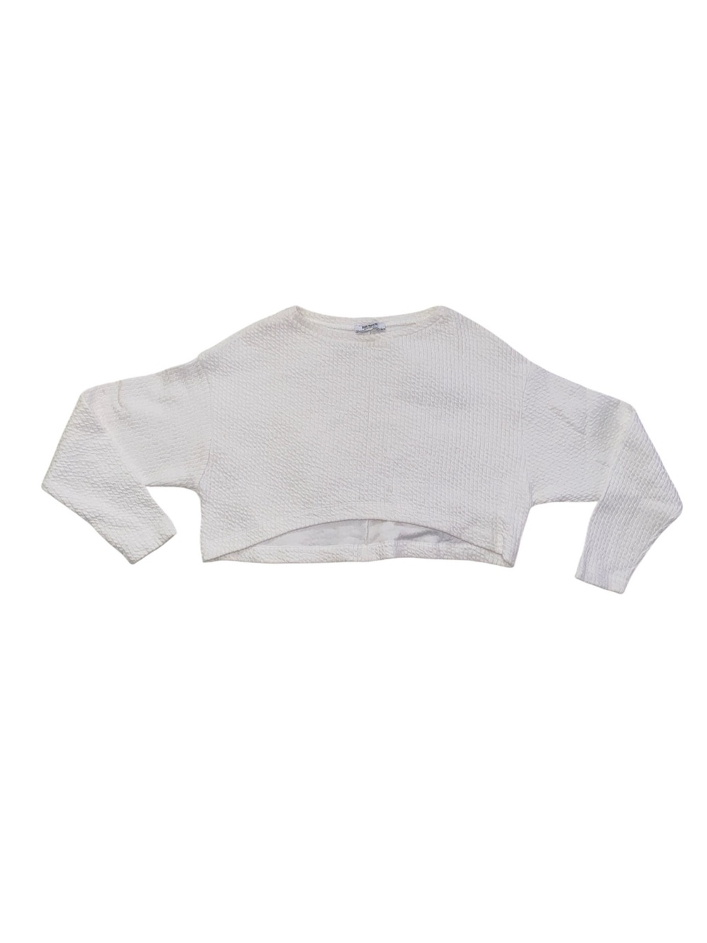 ZARA Cropped Long Sleeve Sweater